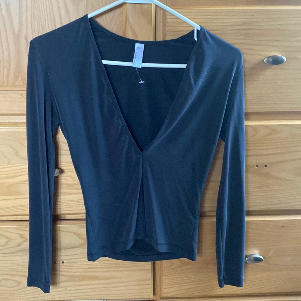 Midnight blue American apparel low cut top. Never worn!